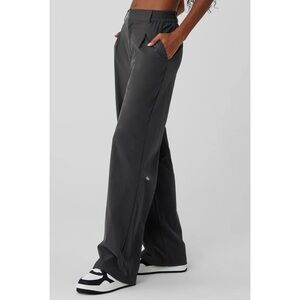 New ALO High Waist Dreamscape Trousers Anthracite Medium Long